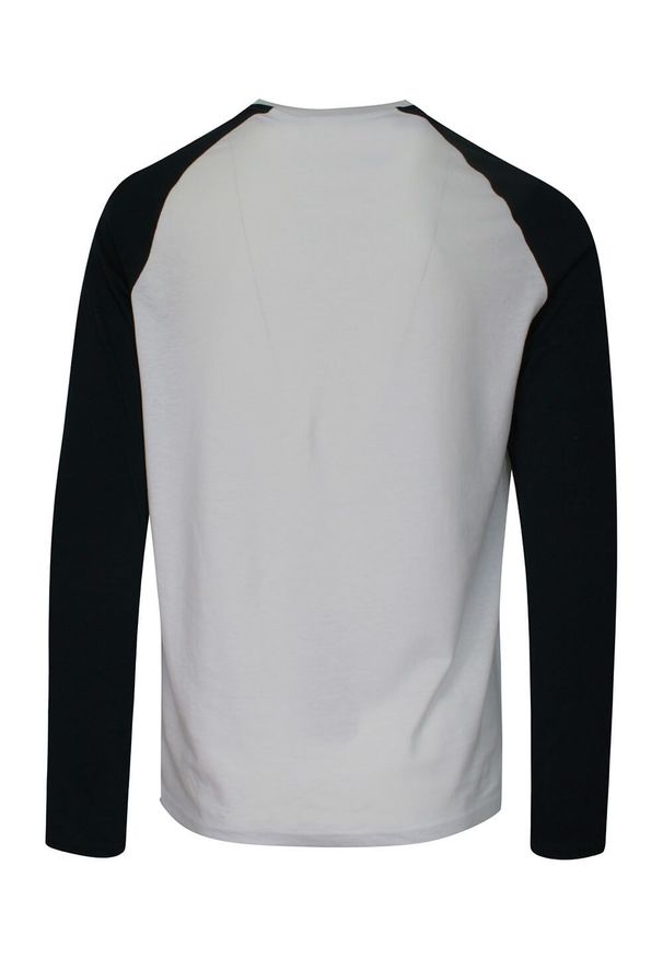 Brave Soul - Dwukolorowy T-Shirt Męski, Biało-Czarny, Koszulka z Długim Rękawem, Longsleeve -BRAVE SOUL. Okazja: na co dzień. Kolor: wielokolorowy, biały, czarny. Materiał: bawełna. Długość rękawa: długi rękaw. Długość: długie. Sezon: jesień, zima. Styl: klasyczny, casual