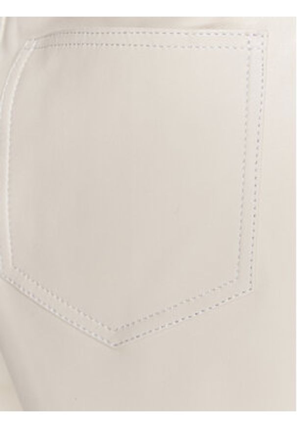 Custommade Szorty skórzane Nava 999418711 Écru Regular Fit. Materiał: skóra