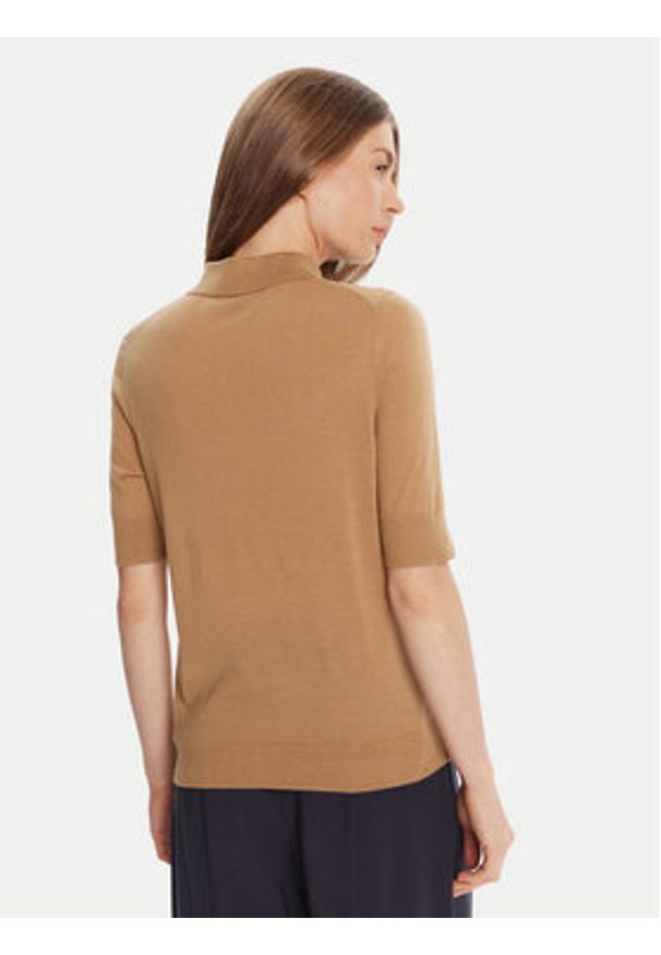 BOSS Sweter Fidenka 50545015 Beżowy Regular Fit. Kolor: beżowy. Materiał: wełna