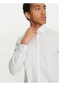 Calvin Klein Koszula K10K114307 Biały Slim Fit. Kolor: biały. Materiał: bawełna #5