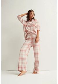 Undiz Koszula piżamowa damska kolor różowy. Kolor: różowy. Materiał: materiał, wiskoza. Długość: długie #2