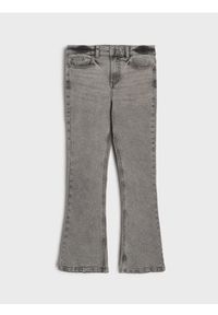 Sinsay - Jeansy flare z efektem sprania - szary. Kolor: szary #1
