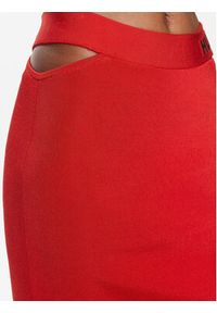 Hugo Spódnica mini Satchie 50507906 Czerwony Slim Fit. Kolor: czerwony. Materiał: wiskoza