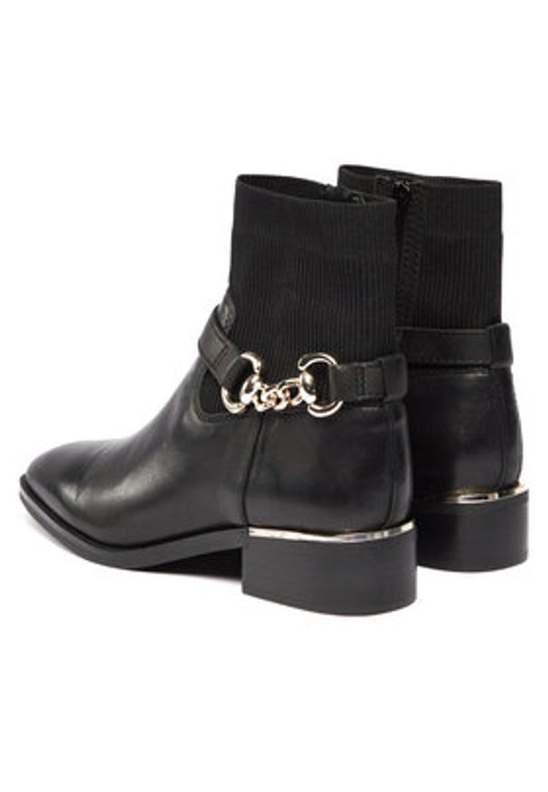 Aldo Botki Franina 13472669 Czarny. Kolor: czarny. Materiał: skóra