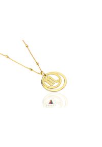 Brazi Druse Jewelry - Naszyjnik Zodiak Skorpion. Materiał: złote, srebrne. Kamień szlachetny: granat #1