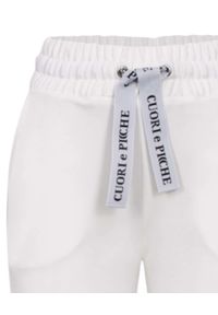 CUORI e PICCHE - Białe spodnie dresowe Uno. Kolor: biały. Materiał: dresówka #4