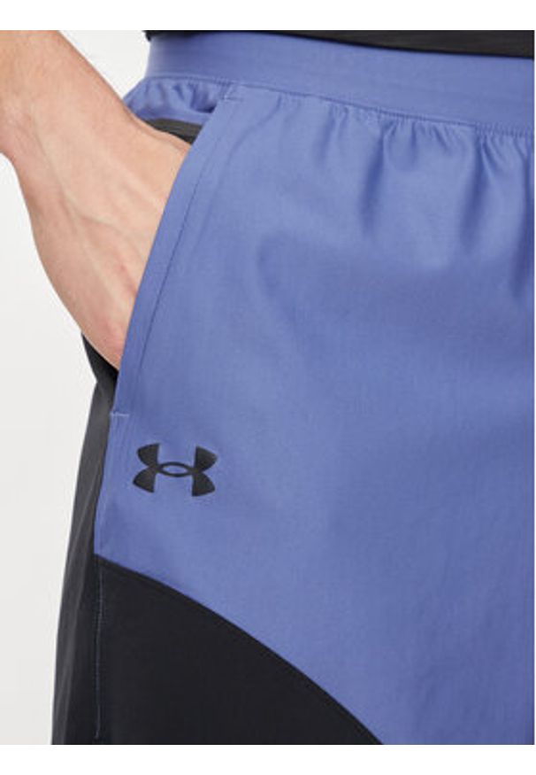 Under Armour Szorty sportowe Ua Peak Woven Hybrid Short 1383348-561 Niebieski Fitted Fit. Kolor: niebieski. Materiał: syntetyk. Styl: sportowy