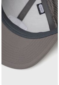 Brixton czapka kolor szary gładka. Kolor: szary. Materiał: materiał. Wzór: gładki #3