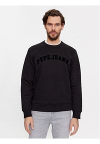 Pepe Jeans Bluza Randall PM582557 Czarny Regular Fit. Kolor: czarny. Materiał: bawełna #1