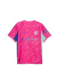 Puma - Męska koszulka bramkarska Manchester City 25/26 PUMA. Kolor: różowy. Materiał: tkanina. Sport: piłka nożna