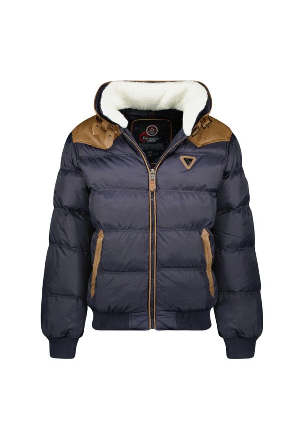 CANADIAN PEAK - Kurtka turystyczna męska Canadian Peak Baril. Kolor: niebieski. Materiał: poliester. Sezon: zima. Sport: turystyka piesza