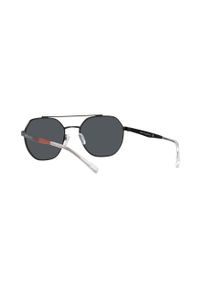 Armani Exchange okulary przeciwsłoneczne męskie kolor czarny. Kolor: czarny
