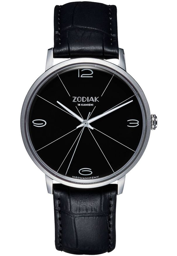 Zegarek BŁONIE Zegarek Błonie Zodiak Mechaniczny Czarny męski .. Rodzaj zegarka: analogowe. Kolor: czarny