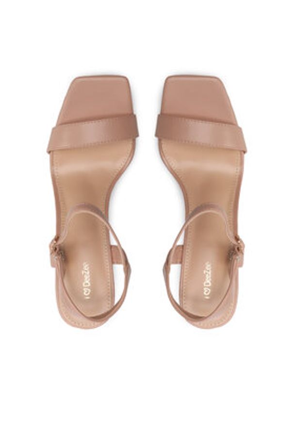 DeeZee Sandały KL-F3613-2 Beżowy. Kolor: beżowy. Materiał: skóra