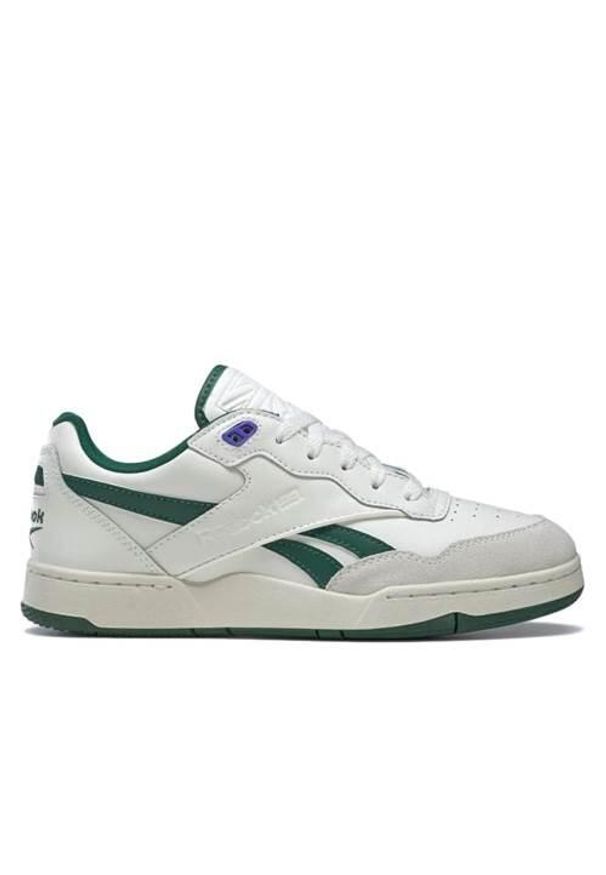 Buty do chodzenia męskie Reebok BB 4000 II. Zapięcie: sznurówki. Kolor: biały. Materiał: guma, materiał, skóra, tkanina. Szerokość cholewki: normalna. Sport: turystyka piesza