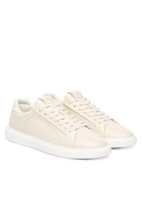 TOMMY HILFIGER - Tommy Hilfiger Sneakersy Icon Court Light Weight Shinny FW0FW08949 Écru. Kolor: kremowy. Materiał: skóra #3
