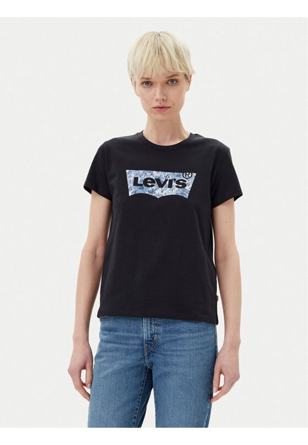Levi's® T-Shirt Perfect 17369-2930 Czarny Regular Fit. Kolor: czarny. Materiał: bawełna