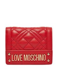 Love Moschino - LOVE MOSCHINO Duży Portfel Damski JC5601PP0ILA0500 Czerwony. Kolor: czerwony. Materiał: skóra #1