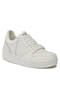 Guess Sneakersy Ancona Low FMPANC LAC12 Biały. Kolor: biały. Materiał: skóra #5