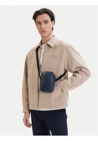 Calvin Klein Saszetka Bold Ck Slim Reporter LV04D3279G Granatowy. Kolor: niebieski. Materiał: skóra #1