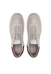 Calvin Klein Sneakersy Cupsole Lace Up - Lth Sue Mix HW0HW02435 Beżowy. Kolor: beżowy. Materiał: skóra #5