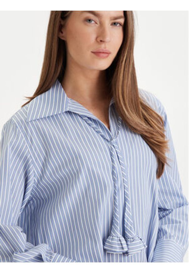 Marella Koszula Tabarin 2613111074 Błękitny Regular Fit. Kolor: niebieski. Materiał: bawełna