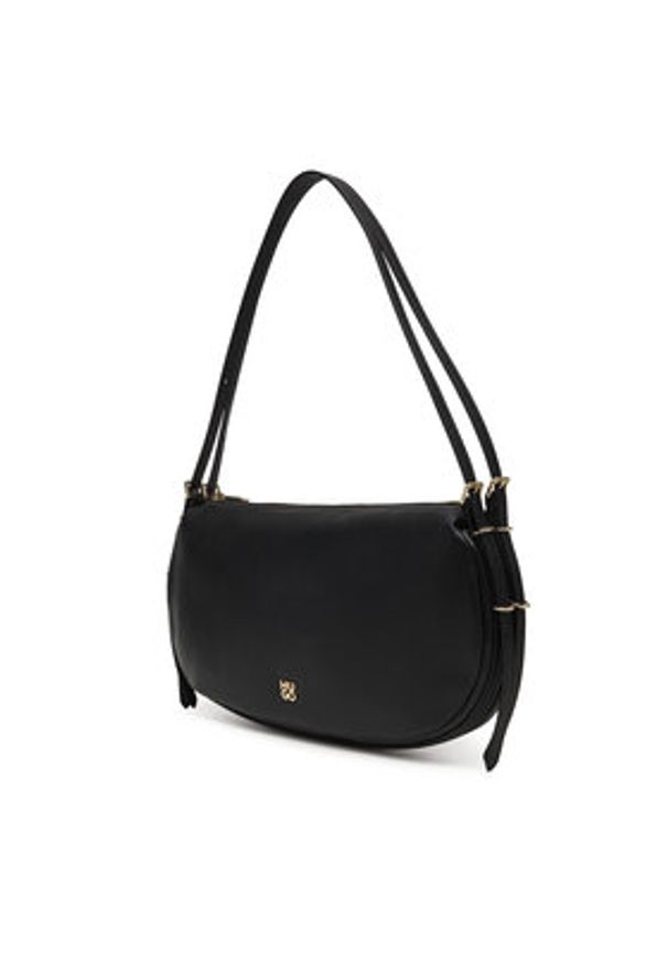 Hugo - HUGO Torebka Neeko P_Shoulder Bag 50558234 Czarny. Kolor: czarny. Materiał: skórzane