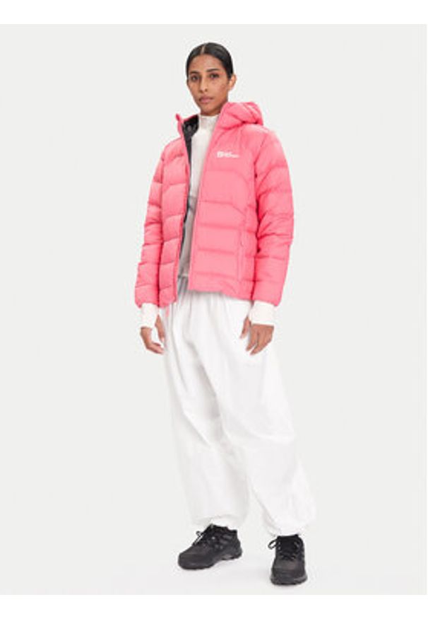 Jack Wolfskin Kurtka puchowa Ather Down A60330 Różowy Regular Fit. Kolor: różowy. Materiał: syntetyk