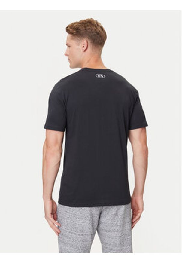 Under Armour T-Shirt Ua Sportstyle Logo Update Ss 1382911-001 Czarny Loose Fit. Kolor: czarny. Materiał: bawełna