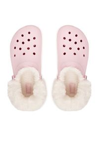 Crocs Klapki Classic Platform Fuzz Lined Clog 212854 Różowy. Kolor: różowy. Obcas: na platformie #4
