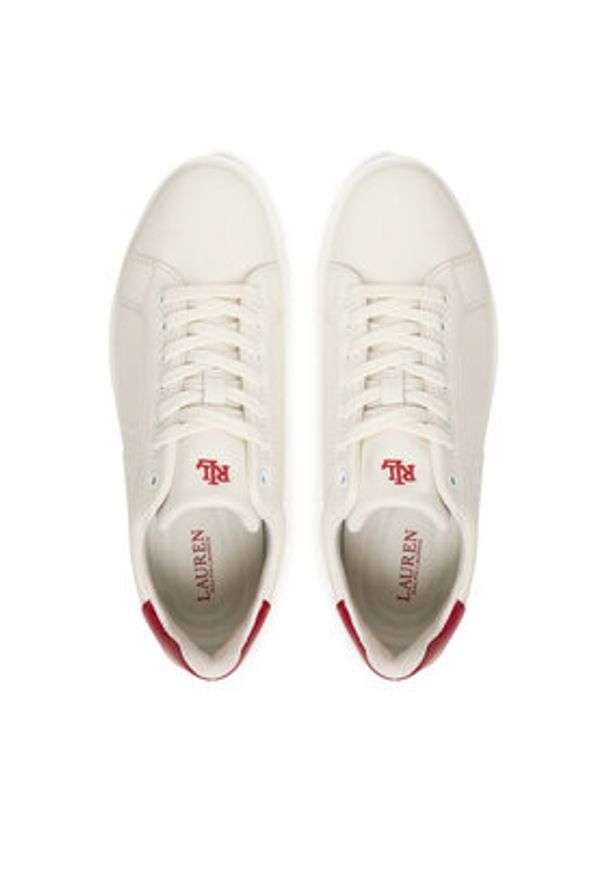 Lauren Ralph Lauren - LAUREN RALPH LAUREN Sneakersy 802959226003 Biały. Kolor: biały. Materiał: skóra