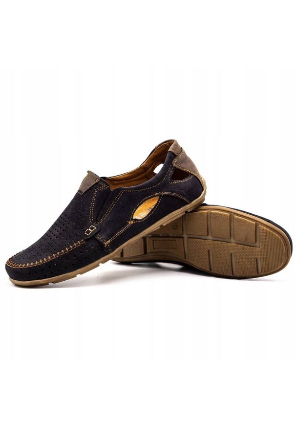 Olivier Buty męskie mokasyny 91K lato czarny zamsz czarne. Okazja: na co dzień. Zapięcie: bez zapięcia. Kolor: czarny. Materiał: zamsz. Sezon: lato. Styl: casual