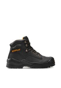 CAT Footwear Trapery Striver Bump St S3 P724913 Czarny. Kolor: czarny. Materiał: skóra