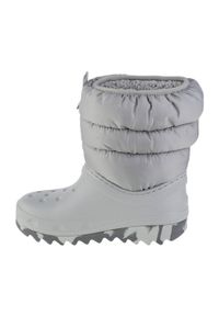 Buty Crocs Classic Neo Puff Boot Jr 207684-007 szare. Wysokość cholewki: przed kolano. Kolor: szary. Materiał: syntetyk, guma. Szerokość cholewki: normalna #5