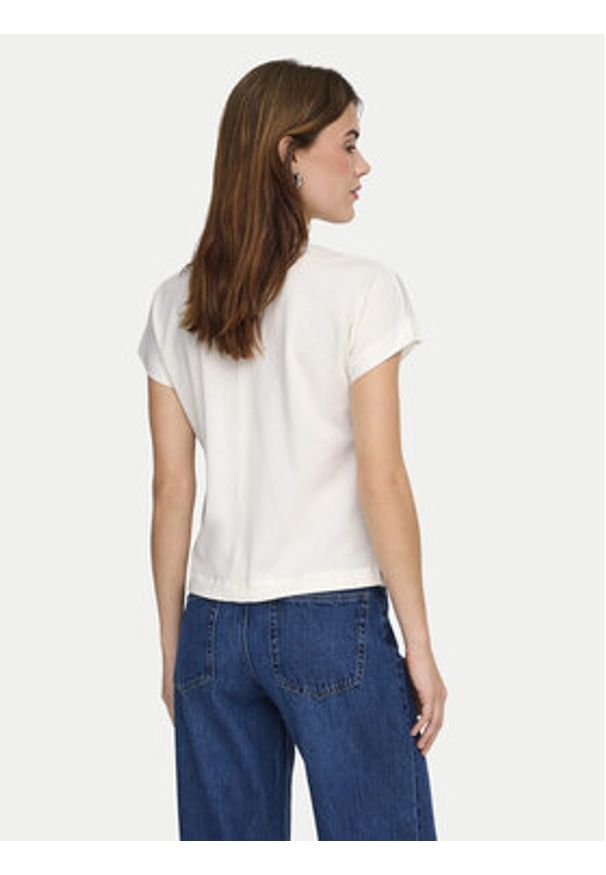 only - ONLY T-Shirt Erica 15308926 Biały Oversize. Kolor: biały. Materiał: bawełna