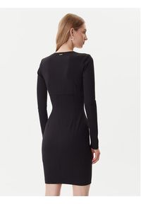 Just Cavalli Sukienka dzianinowa 79PAO937 J0092 Czarny Slim Fit. Kolor: czarny. Materiał: syntetyk #5