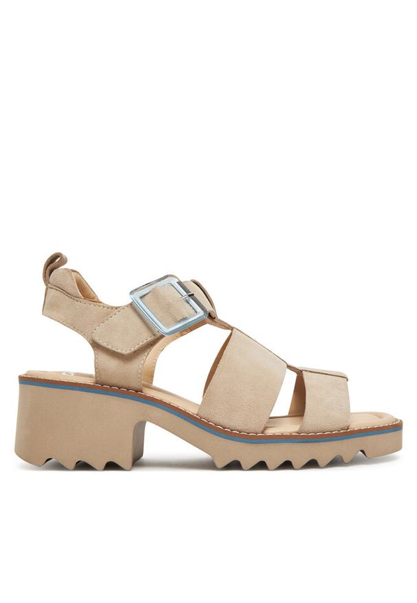 Sandały Ara. Kolor: beżowy. Styl: sportowy