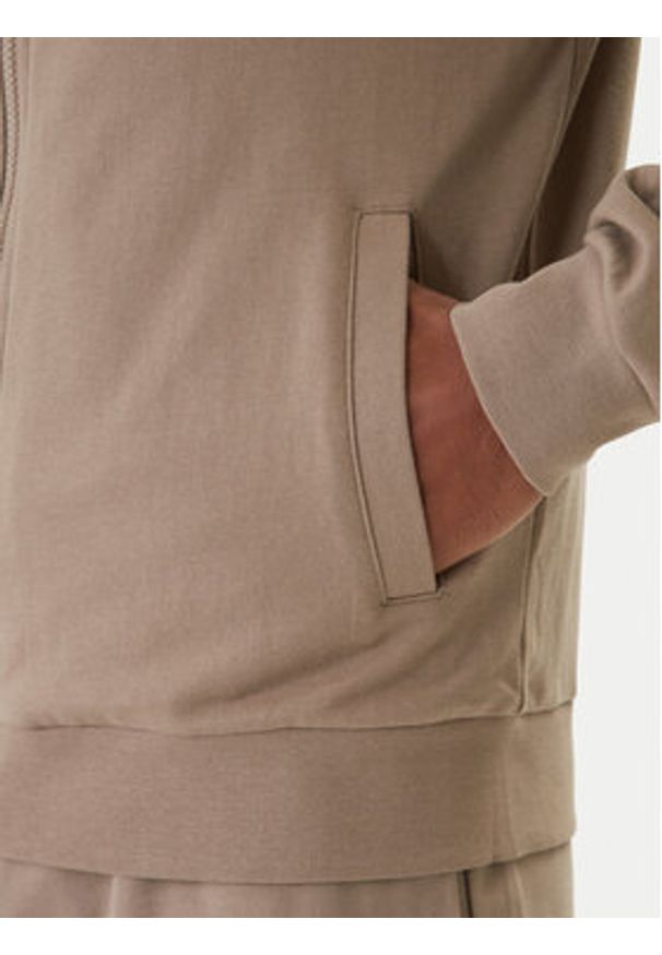 EA7 Emporio Armani Bluza 8NPM33 PJVRZ Beżowy Regular Fit. Kolor: beżowy. Materiał: bawełna