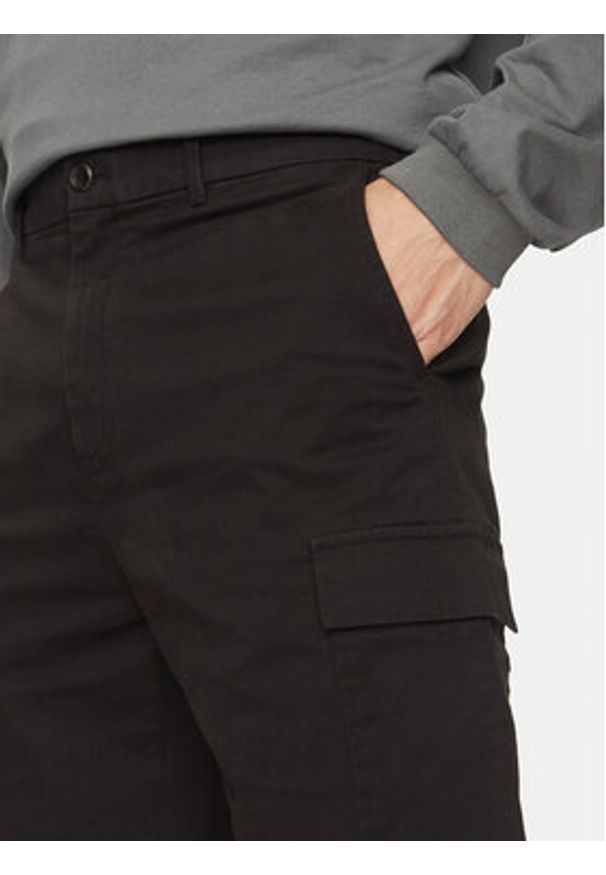 Calvin Klein Szorty materiałowe Modern Twill K10K114067 Czarny Regular Fit. Kolor: czarny. Materiał: bawełna