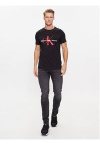 Calvin Klein Jeans T-Shirt J30J320935 Czarny Slim Fit. Kolor: czarny. Materiał: bawełna #5