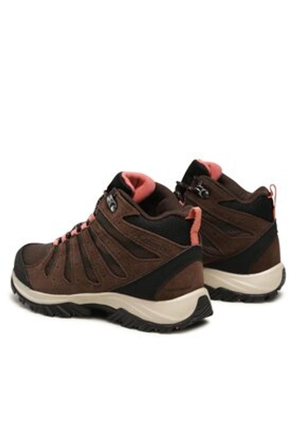 columbia - Columbia Trekkingi Redmond III Mid Waterproof BL0168-231 Brązowy. Kolor: brązowy. Materiał: zamsz, skóra