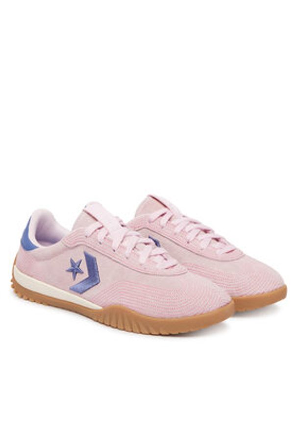 Converse Sneakersy Run Star Trainer Stitched Suede A16076C Różowy. Kolor: różowy. Materiał: zamsz, skóra. Sport: bieganie
