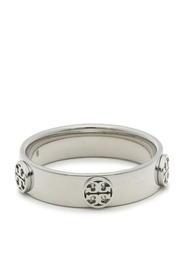 Tory Burch Pierścionek Miller Stud Ring 76882 Srebrny. Materiał: srebrne. Kolor: srebrny