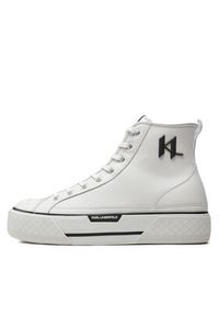 Karl Lagerfeld - KARL LAGERFELD Trampki KL50450 Biały. Kolor: biały. Materiał: skóra #6