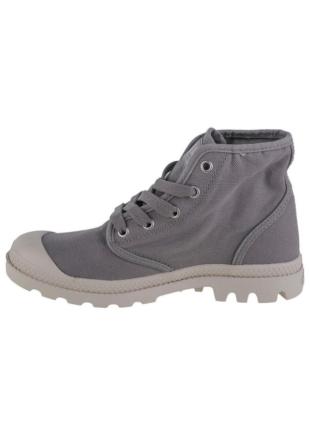Buty sportowe Sneakersy damskie, Palladium Pampa Hi. Kolor: szary. Materiał: guma, materiał, syntetyk. Sport: turystyka piesza