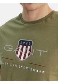 GANT - Gant T-Shirt Archive Shield 2003199 Zielony Regular Fit. Kolor: zielony. Materiał: bawełna #2