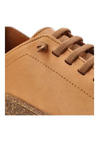 Półbuty damskie Ravini, ze skóry naturalnej licowej sznurowanie wygodna elastyczna podeszwa styl casual, brązowe, 1301. Okazja: na co dzień. Zapięcie: sznurówki. Kolor: brązowy. Materiał: skóra. Styl: casual #6