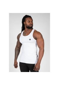 GORILLA WEAR - Tank top fitness męski Gorilla Wear Adams Stretch biały. Kolor: biały. Długość rękawa: bez rękawów