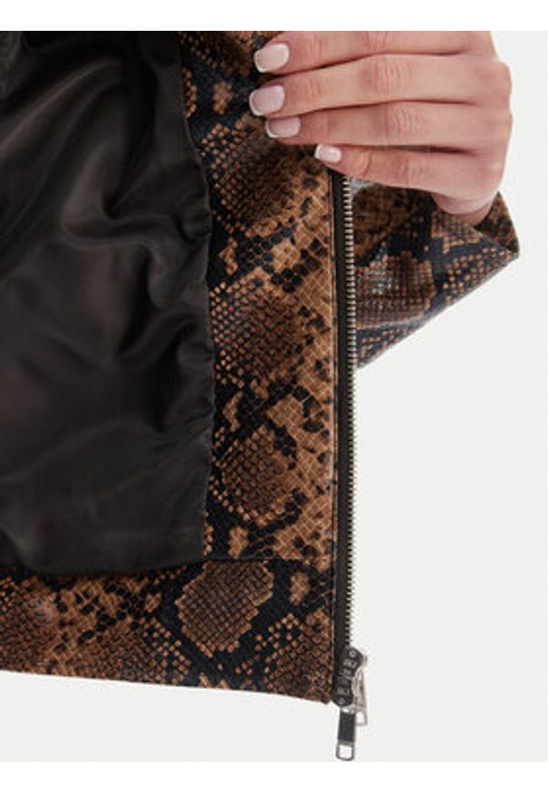 only - ONLY Kurtka z imitacji skóry Paris 15365492 Brązowy Regular Fit. Kolor: brązowy. Materiał: skóra
