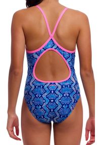 Strój kąpielowy jednoczęściowy FUNKITA Blue Viper - dziewczęcy. Kolor: niebieski #2